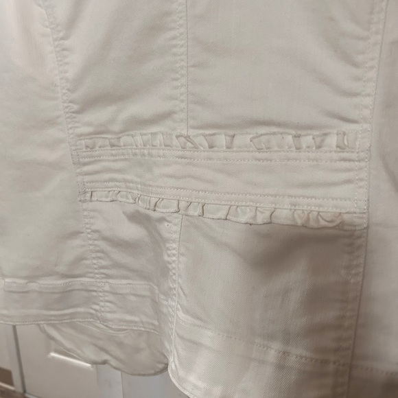 Dress Barn  XL white Vest Jacket with native stiched detailing. - Picture 6 of 10